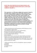 STOTT PILATES WRITTEN EXAM 300 QUSTIONS AND &NewLine;CORRECT ANSWERS WITH RATIONALES LATEST 2026 &NewLine;ALREADY GRADED A&plus; 