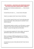 EMT CHAPTER 11 - QUESTIONS AND VERIFIED DETAILED SOLUTIONS &lpar; MULTIPLE CHOICES&rpar; &vert;100&percnt; CORRECT&excl;&excl;