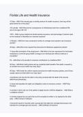 Florida Life and Health Insurance Exam Questions and Answers 2025&sol; 2026 &vert; 100&percnt; Verified with Correct Questions and Answers &vert; Latest Florida Life and Health Insurance Licensing Exam Prep with Solution