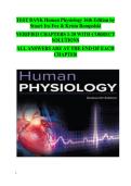 Human Physiology&comma; 16th Edition by Stuart Ira Fox & Krista Rompolski&colon; Comprehensive Test Bank &vert; Complete Chapter-by-Chapter Practice Questions&semi; Verified Answer Key &vert; Ultimate Exam Prep & Study Resource
