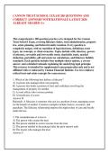 CANNON TRUST SCHOOL I EXAM 200 QUESTIONS AND &NewLine;CORRECT ANSWERS WITH RATIONALE LATEST 2026 &NewLine;ALREADY GRADED A&plus; 