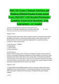 DHN 101 Exam 1 Human Nutrition and Wellness Official Practice Exam Actual Exam 2026&sol;2027 with Detailed Rationales &vert; Complete Exam-Style Questions &vert; Pass Guaranteed &ndash; A&plus; Graded&NewLine;&NewLine;