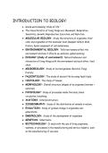 Overview of Biology