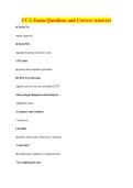 CCA Exam Questions and Correct Answers
