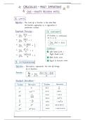 Class 12 Calculus Ultimate Revision&NewLine;&NewLine;Notes &lpar;Board Exam 2026&rpar;
