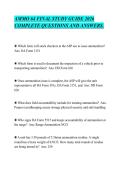 AMMO 64 FINAL STUDY GUIDE 2026 &NewLine;COMPLETE QUESTIONS AND ANSWERS&period; 