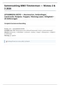 Samenvatting MBO Timmerman 2026 &plus; 20 Oefenvragen - Houtsoorten Verbindingen Constructie Kozijnen Trappen Deuren Tekening BIM Veiligheid VCA ARBO 25&plus; Pagina's