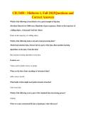 IS 5450 - Midterm 1&comma; Fall 2023Questions and&NewLine;Correct Answers