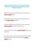 NUR 2474 Pharmacology Exam 2 Rasmussen Review &NewLine;Newest 2026 Questions and Correct Detailed Answers &NewLine;Already Graded A&plus;