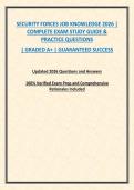 SECURITY FORCES JOB KNOWLEDGE 2026 &vert; COMPLETE EXAM STUDY GUIDE & PRACTICE QUESTIONS