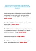 NURS 6521 Adv&period; Pharmacology Final Exam Newest &NewLine;2026 Questions and Correct Detailed Answers Already &NewLine;Graded A&plus; 