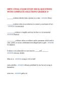 MPTC Final Exam Study Deck Questions and Answers 2025&sol; 2026 &vert; 100&percnt; Verified with Correct Questions and Answers &vert; Latest MPTC Police Academy Exam Prep with Solution