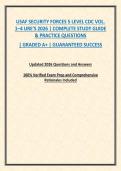 USAF SECURITY FORCES 5 LEVEL CDC VOL&period; 1&ndash;4 URE&rsquo;S 2026 &vert; COMPLETE STUDY GUIDE & PRACTICE QUESTIONS