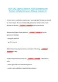 NUR 242 Exam 2 Newest 2026 Questions and &NewLine;Correct Detailed Answers Already Graded A&plus;