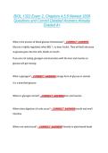 BIOL 1322 Exam 2&comma; Chapters 4&comma;5&comma;6 Newest 2026 &NewLine;Questions and Correct Detailed Answers Already &NewLine;Graded A&plus; 