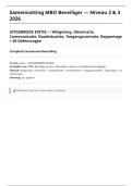 Samenvatting MBO Beveiliger 2026 &plus; 20 Oefenvragen - WPBR Wetgeving Burgerarrest Noodweer Observatie Communicatie De-escalatie Brand EHBO Toegangscontrole Rapportage 25&plus; Pagina's