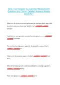 BIOL 1322 Chapter 5 Assignment Newest 2026 &NewLine;Questions and Correct Detailed Answers Already &NewLine;Graded A&plus; 