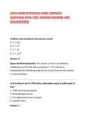 STATE FARM ESTIMATICS EXAM COMPLETE QUESTIONS WITH 100&percnt; VERIFIED ANSWERS AND EXPLANATIONS