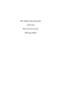 WGU D223 TASK 2 &colon; ANALYZING THE AFFORDABLE CARE ACT AND ITS IMPACT&vert;UPDATED 2026-2027 &vert;COMPLETE