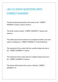 LRA 211 EXAM QUESTIONS WITH CORRECT ANSWERS&period;
