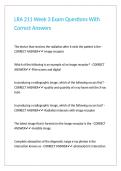 LRA 211 Week 3 Exam Questions With Correct Answers