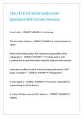 LRA 212 Final Study Guide Exam Questions With Correct Answers 