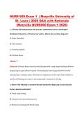 NURS 660 Exam 1  &vert; Maryville University of &NewLine;St&period; Louis &vert; 2026 Q&A with Rationale &NewLine;&lpar;Maryville NURS660 Exam 1 2026&rpar;