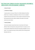 WGU D546 TASK 1&colon; MERGE ANALYSIS -CHALLENGES AND ETHICAL IMPLICATIONS &vert;UPDATED 20262027 &vert;COMPLETE
