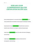 NURS 6001 EXAM&NewLine;1&vert;COMPREHENSIVE Q&A FOR&NewLine;CERTIFICATION SUCCESS 2026