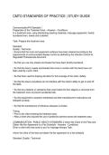 CMTO STANDARDS OF PRACTICE STUDY GUIDE