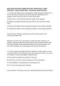 West Coast University NURS 340 Public Health Exam 2 &lpar;pdf&rpar; &vert; 2026&sol;2027 &vert; Public Health Q&A &vert; Community Health Nursing