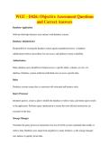 WGU - D426&colon; Objective Assessment Questions&NewLine;and Correct Answers