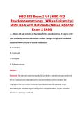 NSG 552 Exam 2 V1 &vert; NSG 552 &NewLine;Psychopharmacology &vert; Wilkes University &vert; &NewLine;2026 Q&A with Rationale &lpar;Wilkes NSG552 &NewLine;Exam 2 2026&rpar; 