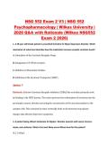 NSG 552 Exam 2 V1&ndash;V3 &vert; NSG 552 Psychopharmacology &vert; Wilkes University &vert; 2026 Q&A with Rationale &lpar;Wilkes NSG552 Exam 2 2026&rpar;