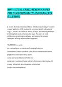 AOD ACTUAL CERTIFICATION PAPER &NewLine;2026 QUESTIONS WITH ANSWERS FULL &NewLine;SOLUTION&period;