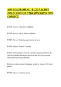 AOD COMPREHENSIVE TEST SCRIPT &NewLine;2026 QUESTIONS WITH SOLUTIONS 100&percnt; &NewLine;CORRECT&period;