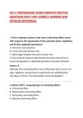 FAC-C PROFESSIONAL EXAM COMPLETE PRACTICE QUESTIONS WITH 100&percnt; CORRECT ANSWERS AND DETAILED RATIONALES