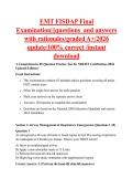 EMT FISDAP Final &NewLine;Examination&vert;&vert;&vert;questions  and answers  &NewLine;with rationales&sol;graded A&plus;&sol;2026 &NewLine;update&sol;100&percnt; correct &sol;instant &NewLine;download