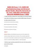 NURS 660 Exam 1 V1&ndash;V3 &vert; NURS 660 Psychopharmacology and Advanced Mental Health &vert; Maryville University of St&period; Louis &vert; 2026 Q&A with Rationale &lpar;Maryville NURS660 Exam 1 2026&rpar;
