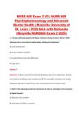 NURS 660 Exam 2 V1&ndash;V3 &vert; NURS 660 Psychopharmacology and Advanced Mental Health &vert; Maryville University of St&period; Louis &vert; 2026 Q&A with Rationale &lpar;Maryville NURS660 Exam 2 2026&rpar;