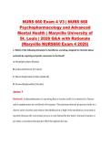 NURS 660 Exam 4 V1&ndash;V3 &vert; NURS 660 Psychopharmacology and Advanced Mental Health &vert; Maryville University of St&period; Louis &vert; 2026 Q&A with Rationale &lpar;Maryville NURS660 Exam 4 2026&rpar;