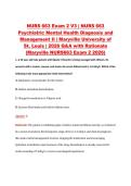 NURS 663 Exam 2 V1&ndash;V3 &vert; NURS 663 Psychiatric Mental Health Diagnosis and Management II &vert; Maryville University of St&period; Louis &vert; 2026 Q&A with Rationale &lpar;Maryville NURS663 Exam 2 2026&rpar;