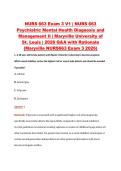 NURS 663 Exam 3 V1&ndash;V3 &vert; NURS 663 Psychiatric Mental Health Diagnosis and Management II &vert; Maryville University of St&period; Louis &vert; 2026 Q&A with Rationale &lpar;Maryville NURS663 Exam 3 2026&rpar;