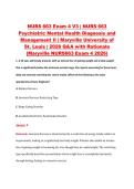 NURS 663 Exam 4 V1&ndash;V3 &vert; NURS 663 Psychiatric Mental Health Diagnosis and Management II &vert; Maryville University of St&period; Louis &vert; 2026 Q&A with Rationale &lpar;Maryville NURS663 Exam 4 2026&rpar;