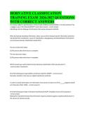 DERIVATIVE CLASSIFICATION TRAINING EXAM 2026-2027 QUESTIONS WITH CORRECT ANSWERS&period;&NewLine;&NewLine;