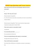 EPME Exam Questions and Correct Answers