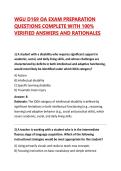 WGU D169 OA EXAM PREPARATION QUESTIONS COMPLETE WITH 100&percnt; VERIFIED ANSWERS AND RATIONALES