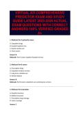 VIRTUAL ATI COMPREHENSIVE PREDICTOR EXAM AND STUDY GUIDE LATEST 2025-2026 ACTUAL EXAM QUESTIONS WITH CORRECT ANSWERS 100&percnt; VERIFIED GRADED A&plus;