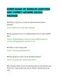 EVERFI EXAMS SET BUNDLED QUESTIONS&NewLine;AND CORRECT ANSWERS SUCCESS&NewLine;PACKAGE