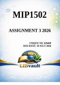 MIP1502 Assignment 3 2026 &lpar;636469&rpar;